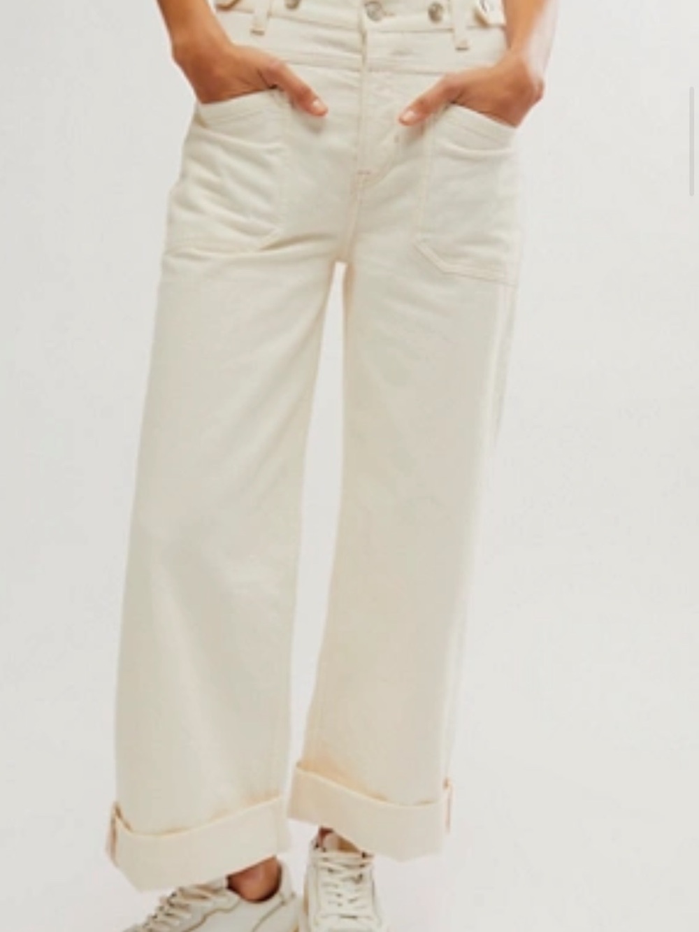 FREE PEOPLE Palmer Cuff Jeans